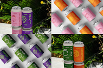 design modern cosmetic, supplement label and packaging