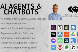 ai agent chatbot with openai claude deepseek in website social media whatsapp