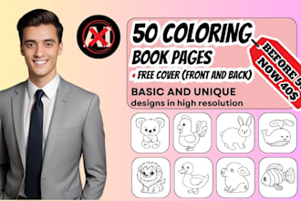 draw bold and easy coloring book pages for kids and adults