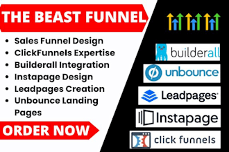 setup clickfunnels builderall instapage leadpages unbounce kartra getresponse VA