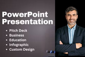 design investor pitch deck, business powerpoint presentation, canva google slide