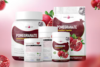 do premium supplement label and packaging design