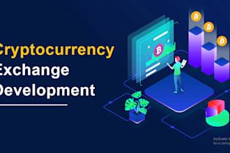 develop crypto exchange website, dex, p2p, wallet app, blockchain app