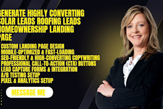 generate highly converting solar leads roofing leads homeownership landing page