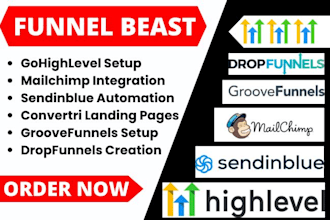 setup gohighlevel mailchimp sendinblue convertri groovefunnels dropfunnels heyo