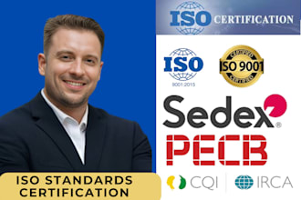 give iso 9001, 14001, 45001 documentation and certification