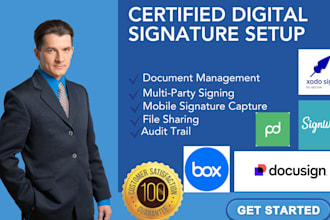 setup digital signature docusign box xodo sign digisigner signwell pandadoc
