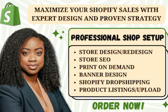 build shopify dropshipping store shopify clothing store design and redesign
