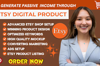 etsy digital product shop design etsy SEO listing etsy digital products planner
