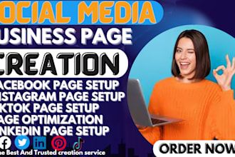 setup facebook business page, christian page youtube all social media accounts