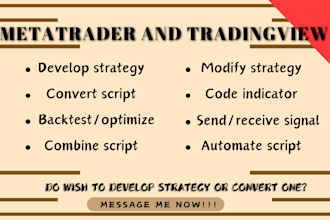 code metatrader expert advisor, tradingview  pinescript strategy