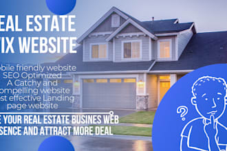 do real estate website design and redesign on wix integrated idx mls
