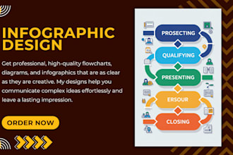 design creative infographics, flowcharts, diagrams, workflow and pie charts