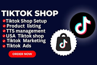 setup tiktok shop, tiktok dropshipping, product listing manage tiktok shop ads