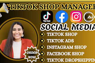 professionally setup tiktok shop fix tiktok shop facebook shop ads tiktok ads