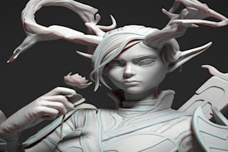 sculpt any scale miniatures for 3d printing, mini for tabletop gaming, 3d model