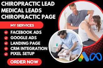 generate hot chiropractic leads medical leads chiropractic page via sales funnel