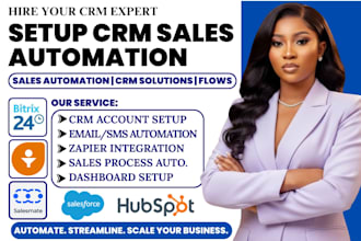 setup hubspot crm workflow salesforce freshsales bitrix24 salesmate automation
