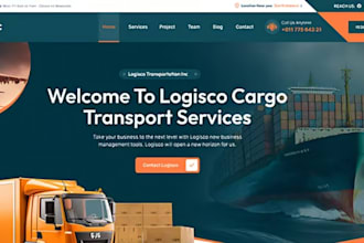 build logistics website, trucking, freight, dispatch, cargo website in wordpress