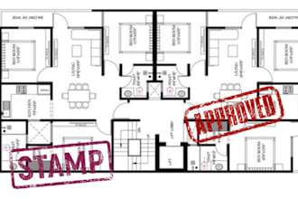 seal architectural florida mep drawing pe stamp 2d floor plan design city permit