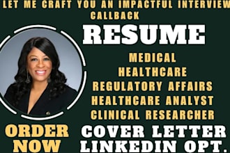 craft an impactful medical, healthcare, medical and clinical researcher CV