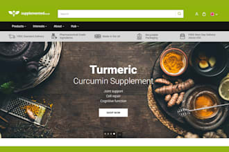 design profitable private label supplement store nutrition supplement website