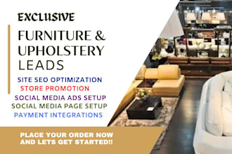 furniture store marketing upholstery store promotion facebook ads google ads