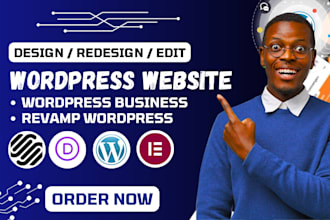 design redesign edit wordpress website, business website, wordpress blog wesbite