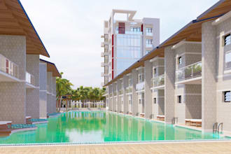 do architectural design interior house exterior rendering 3d model visualization