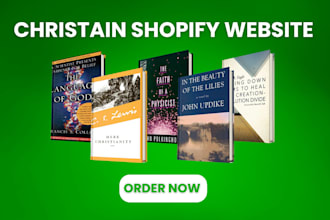 design a professional christian shopify store christian shopify website