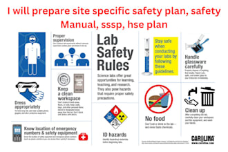 prepare site specific safety plan, safety manual, sssp, hse plan