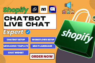 setup shopify chatbot tidio manychat chatty chatra willdesk smartbot live chat