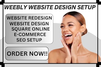 design weebly website or design square website or  redesign weebly square online