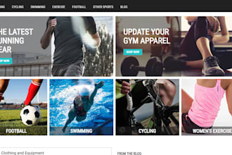 design sport website personal fitness trainer website sport equipment store