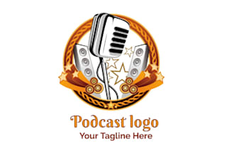 design music, band, dj, studio record, radio logo  for you