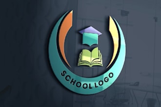 create educational logo for school college for you