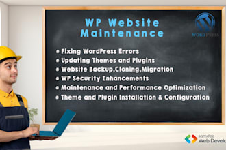 install wordpress import demo content, provide maintenance, and backup clones