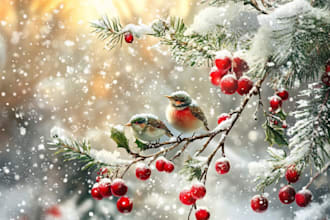design a christmas card, greeting card, or invitation card