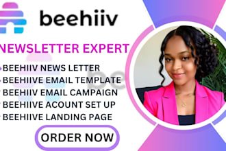 setup beehiiv newsletter, beehiive landing page, beehiiv website, beehiiv setup