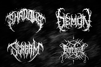 design for metal bands, rock, death metal logo, deathcore
