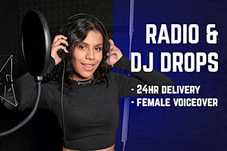 record you a professional radio sweeper, imaging, or drop