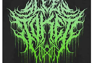 create a professional death black metal logo for you