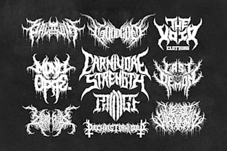 design your black, slamming, brutal, death metal logo