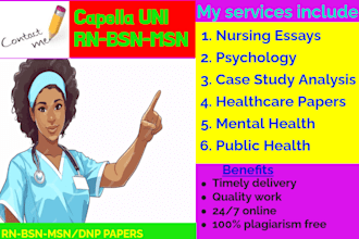 write capella rn bsn msn nursing, mental public health tasks