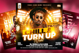 design elegant party flyer and event poster