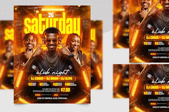 create an attractive elegant party flyer design