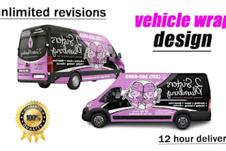 do vehicle wrap design, van wrap design, car wrap design, trailer or truck wrap,