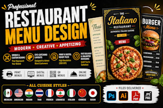 design digital restaurant, food, cafe or TV menu
