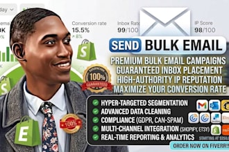 send bulk email blast, send mass emails, cold email outreach no spam