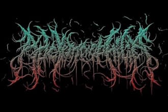 create psychedelic, stoner, rock, metal for your band logo